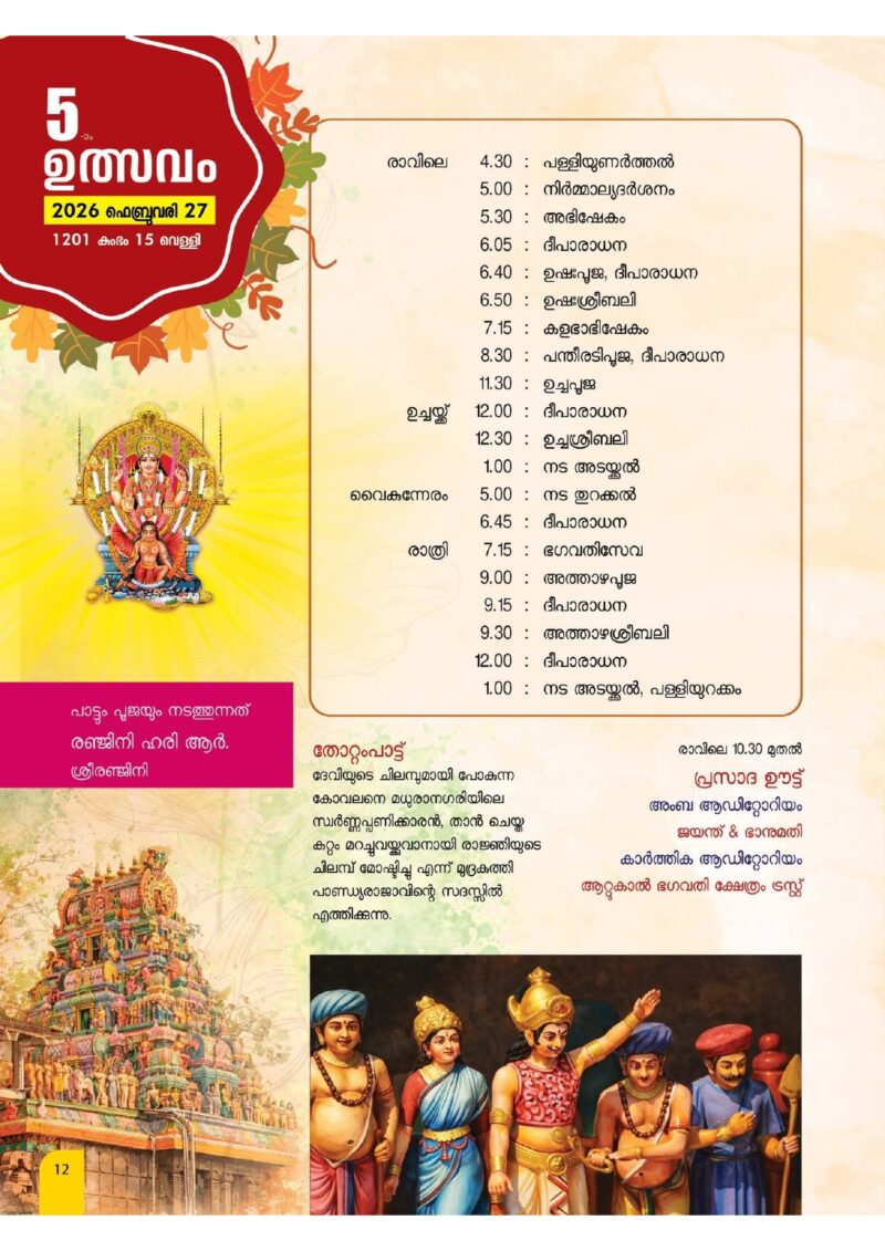 Attukal Ponkaala
Temples in Kerala
Famous temples in Kerala
Hindu Temples