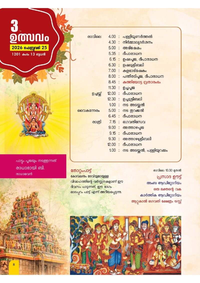 Attukal Ponkaala
Temples in Kerala
Famous temples in Kerala
Hindu Temples