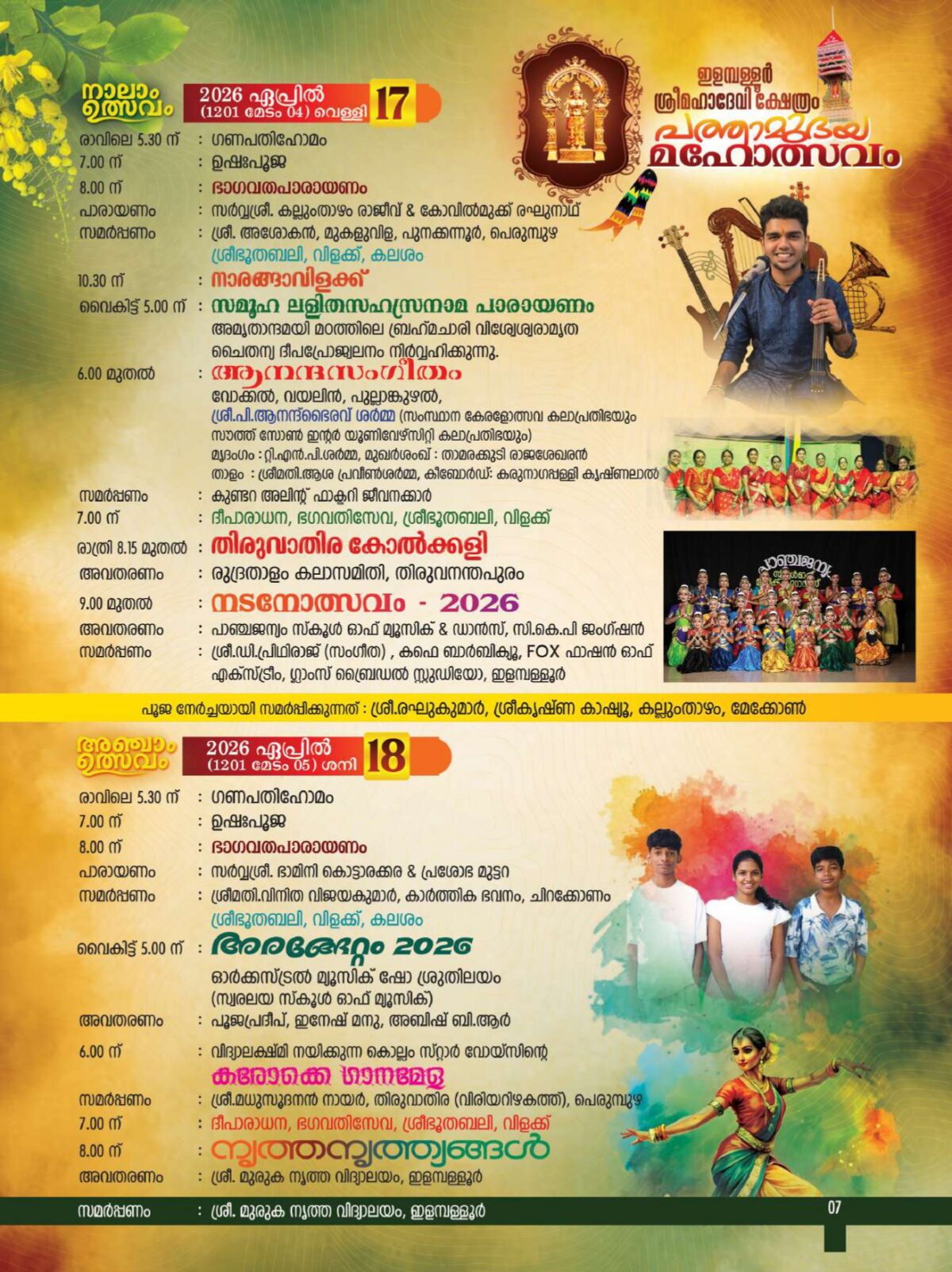 Temples in Kerala, Famous Hindu Temples in Kerala, Hindu Temples